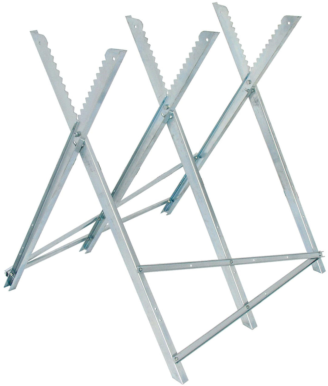 Brennenstuhl Sägebock MB 150 S (Holzsägebock verzinkt, Sägegestell zusammenfaltbar)