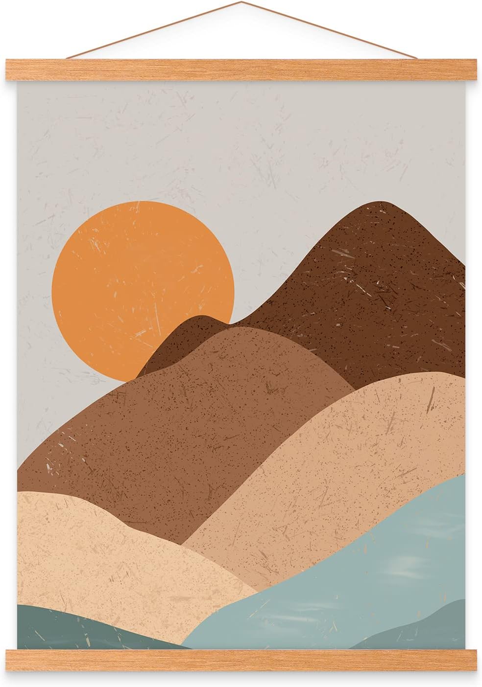 Ywlake Bilderrahmen B0, Posterrahmen, magnetisch, Naturholz, für Poster, magnetisch, Rahmen zum Aufh