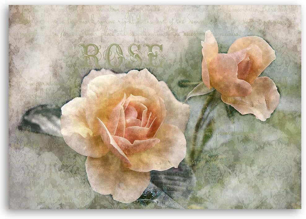 Wanddeko Blume Kunst modern Bilder Pflanze Orange 100x70 cm M14565 100x70 cm, M14565 100x70 cm