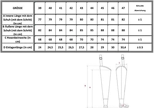 Fagum Stomil/ LD Waders WATSTIEFEL echte Gummi Naturkautschuk Rubber Watthose Anglerhose Teichhose 4