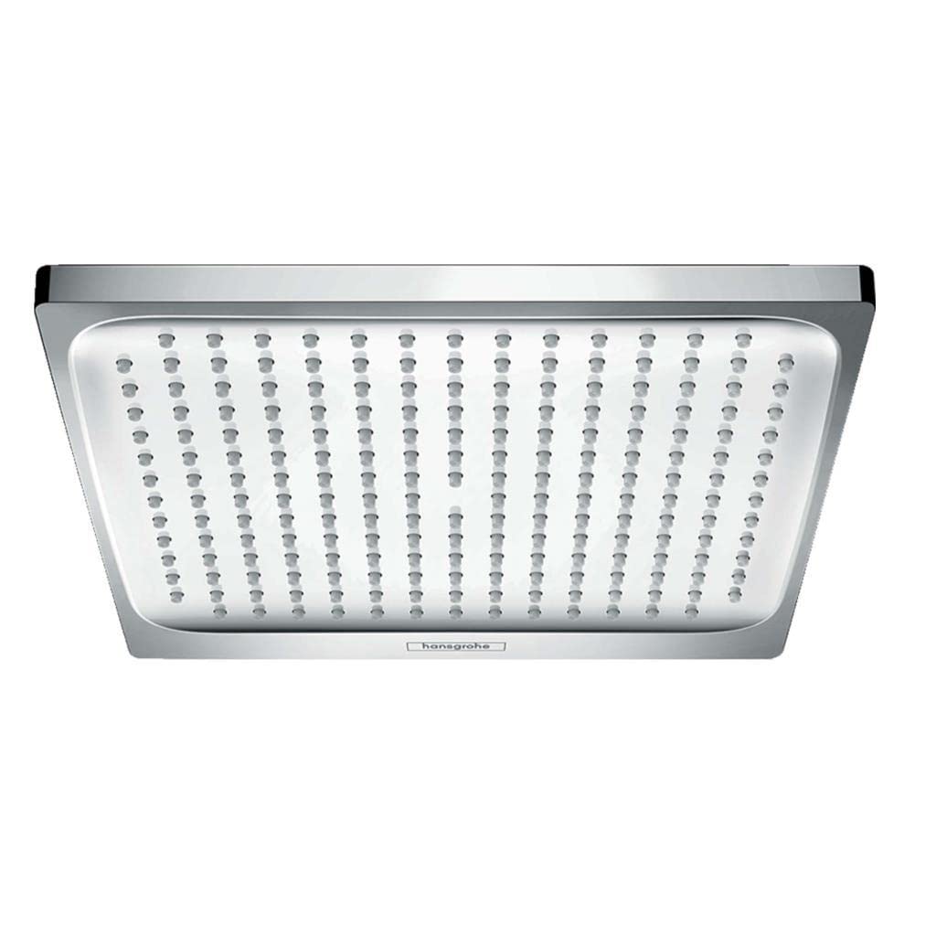 hansgrohe Crometta E Duschkopf, Kopfbrause wassersparend, 240 mm, Chrom Chrom eckig 1 wassersparende