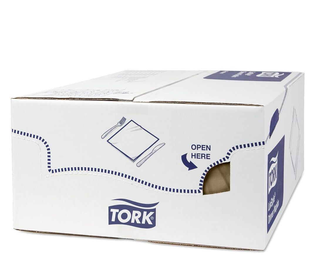 Tork 478874 Linstyle Premium Dinnerservietten Biscuit / Servietten stoffähnlich / Saugfähig / 1-lagi