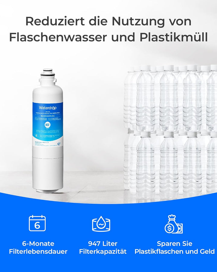 Waterdrop WD-F15 Kühlschrank Wasserfilter, Ersatz für Bosch® Ultra Clarity® Pro 11032518, KSZ50UCP,