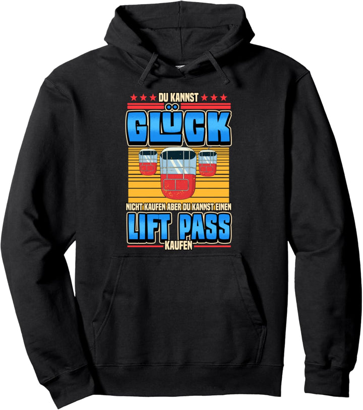 Lustig Glück kann man nicht kaufen Apres Ski Skiurlaub Skier Pullover Hoodie