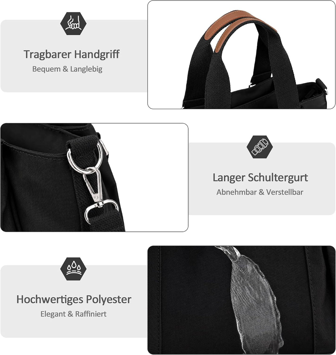 Umhängetasche Damen Handtasche Reise Schultertasche Leicht Umhängetaschen Arbeit Täglich Urlaub Casu