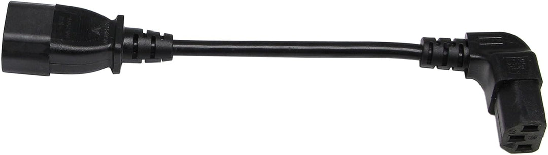 CERRXIAN 7.5In 20CM IEC 320 90 Grad C13 3 Pin Buchse an C14 3 Pin Stecker PDU Netzteil Verlängerungs