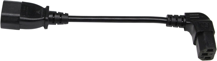 CERRXIAN 7.5In 20CM IEC 320 90 Grad C13 3 Pin Buchse an C14 3 Pin Stecker PDU Netzteil Verlängerungs