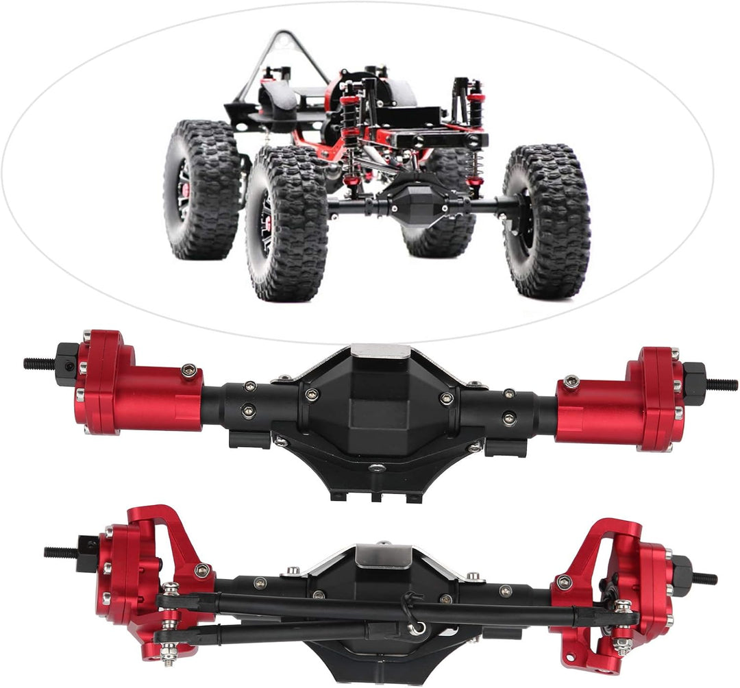 VGEBY Vorderachssatz vorne, RC-Achsachse Vorderachse mit Antriebswelle für Axial SCX10 II 90046 9004