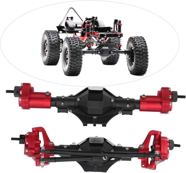 VGEBY Vorderachssatz vorne, RC-Achsachse Vorderachse mit Antriebswelle für Axial SCX10 II 90046 9004