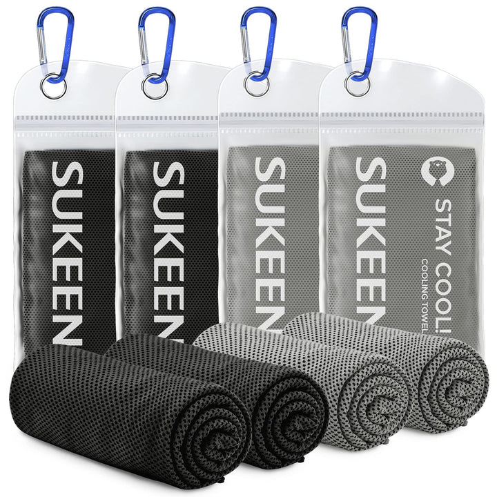 Kühltuch Set, kühlendes Handtuch Kühltücher Hals, Handtuch kühlend, Cooling Towel, Kühltücher Sport,