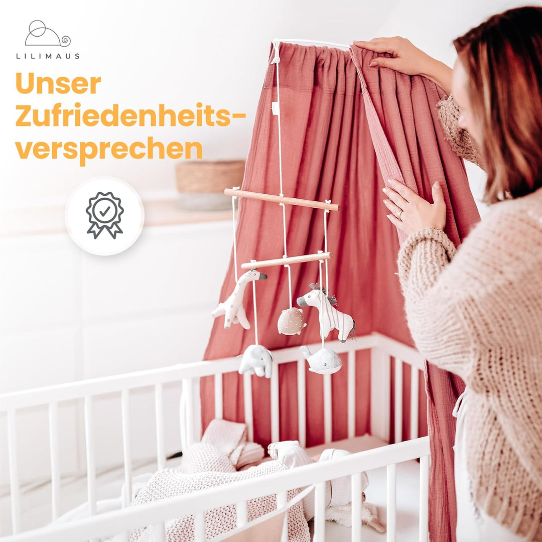 lilimaus Himmelstange Babybett für alle Baby und Kinderbetten - Himmelbett Gestell - Betthimmel Stan