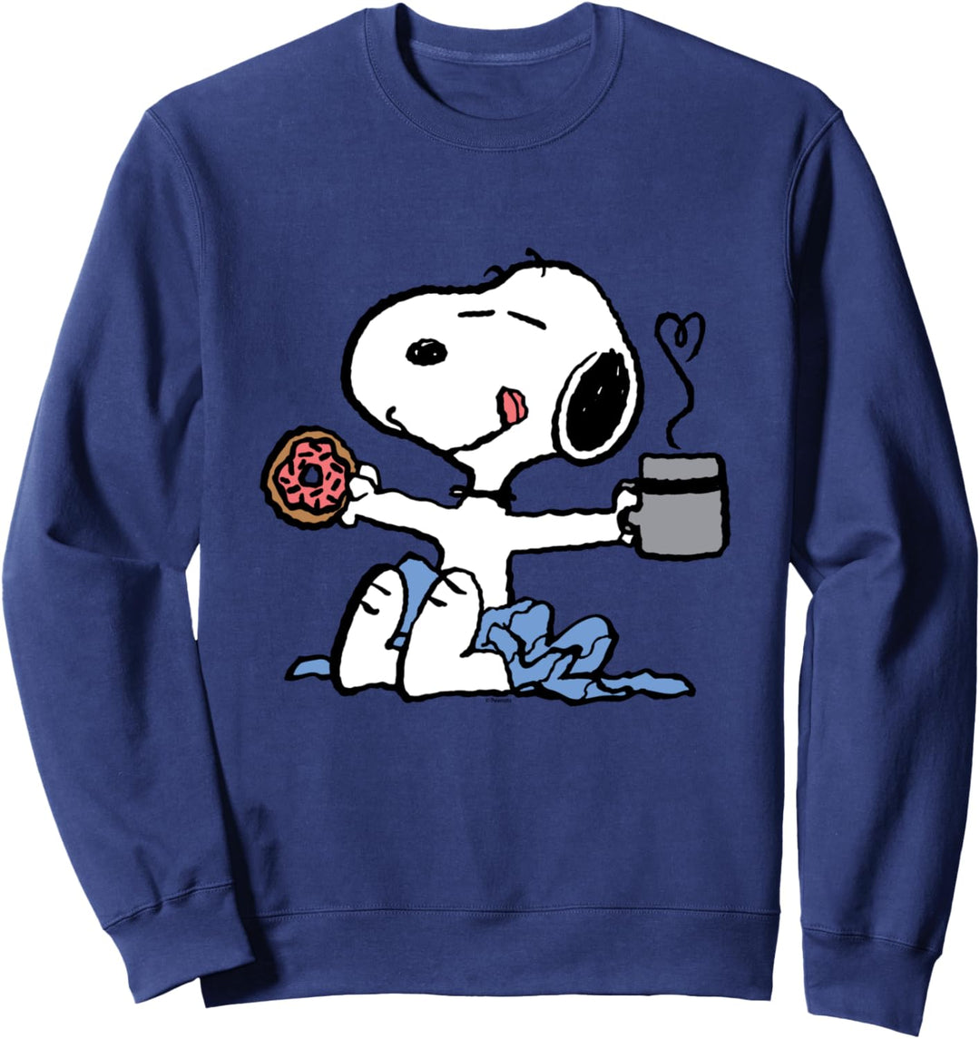 Erdnüsse - Donut Coffee Snoopy Sweatshirt