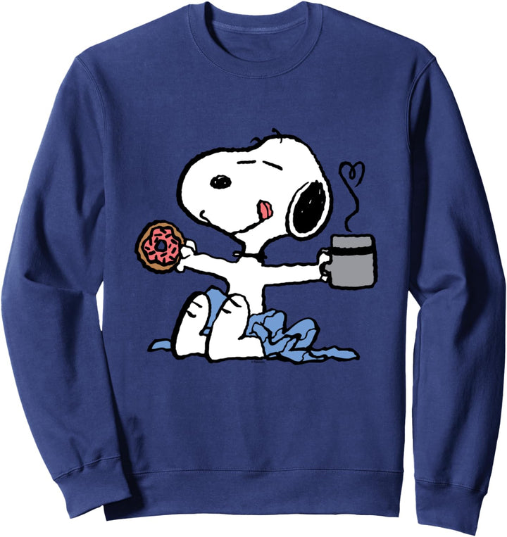 Erdnüsse - Donut Coffee Snoopy Sweatshirt