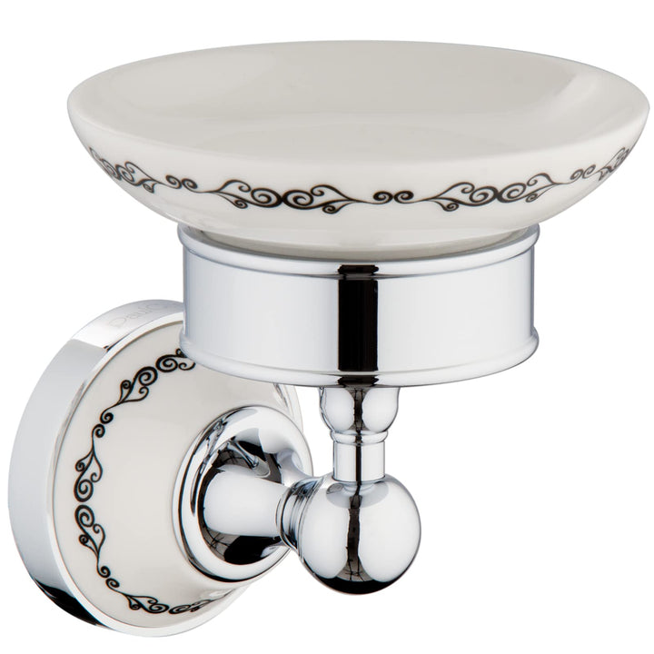 PaulGurkes Nostalgie Retro Seifenablage Keramik Bad Accessoires Landhausstil Badaccessoires Set, Sei