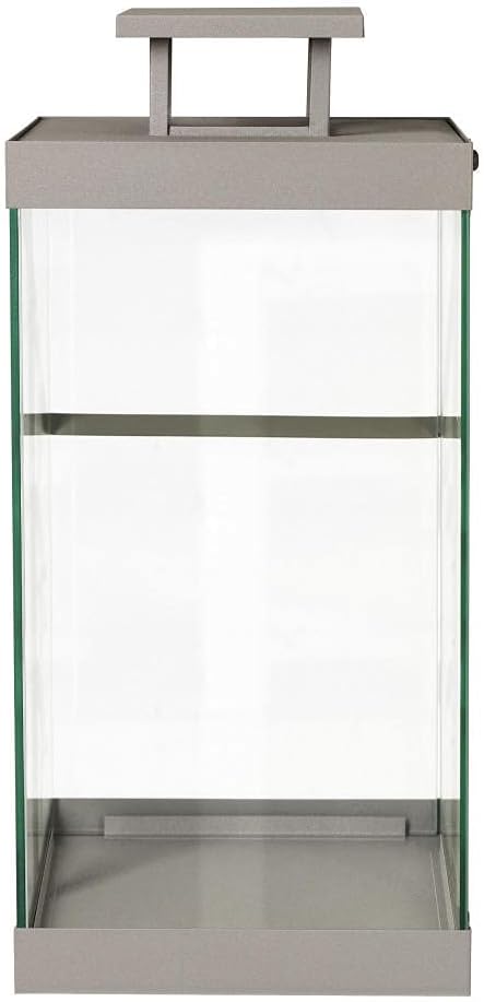 Blomus Laterne Finca Gross, Indoor Laterne, Windlicht, Stahl pulverbeschichtet, Glas klar, Mourning