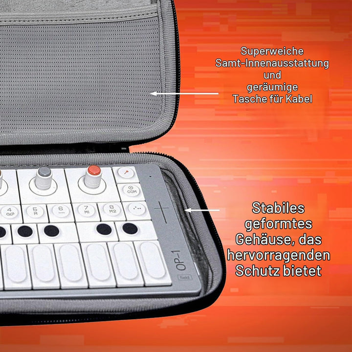 Analog Cases Glide Case für Teenage Engineering OP-1 oder vergleichbare Synthesizer (Transporttasche
