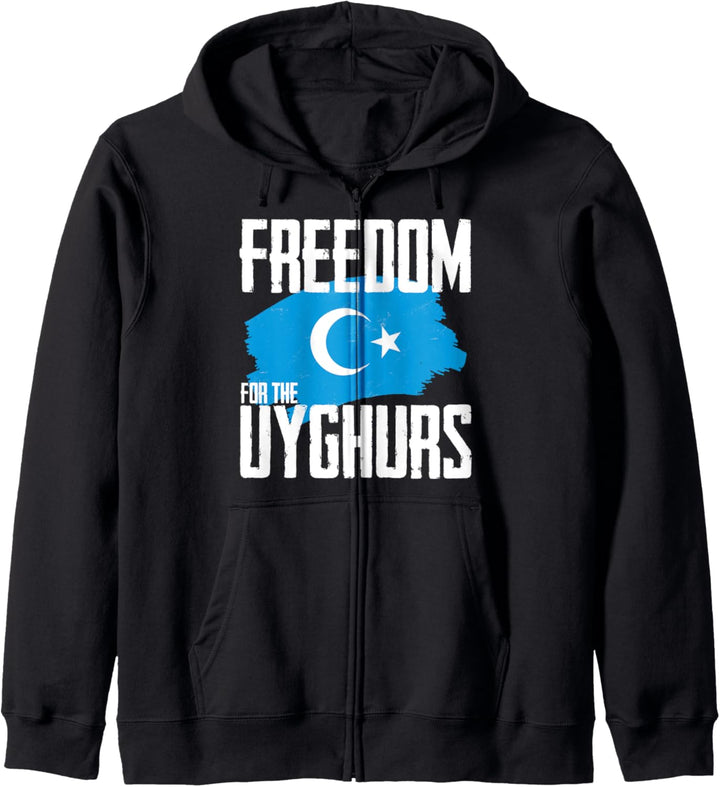Freiheit für Uiguren - freedom for Uyghurs Kapuzenjacke