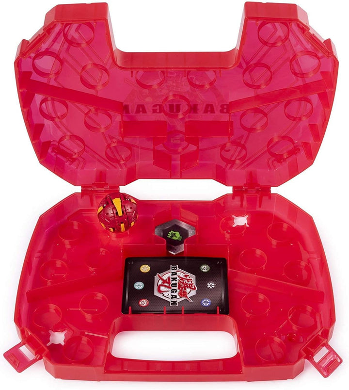 BAKUGAN 6045138 / #20115348 - Storage Case, Aufbewahrungskoffer mit extra Basic Ball, Dragonoid (rot