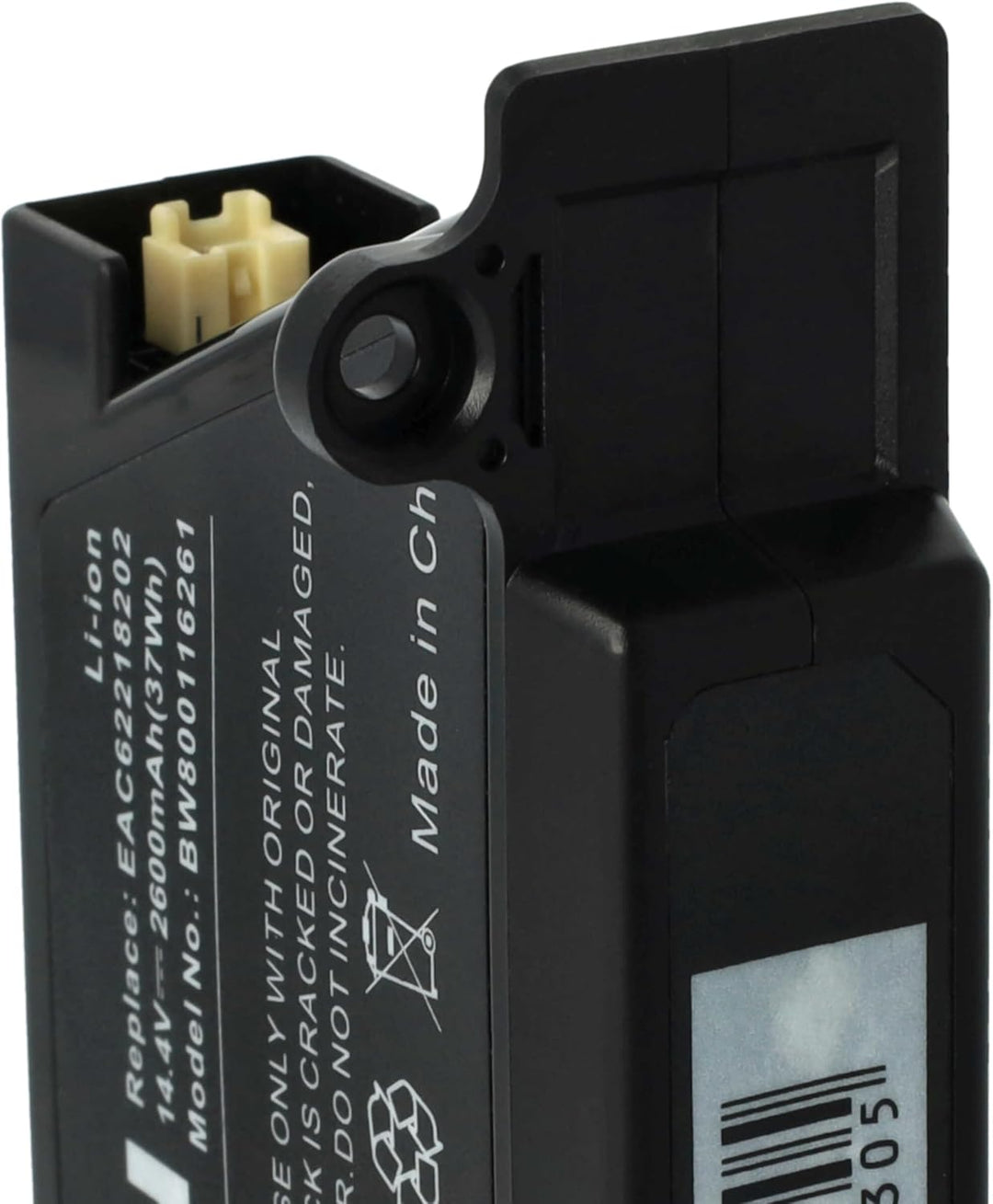 vhbw Akku kompatibel mit LG HOM-BOT VR6340LV, VR63475LV, VR63485LV, VR64602LV Staubsauger Schwarz (2
