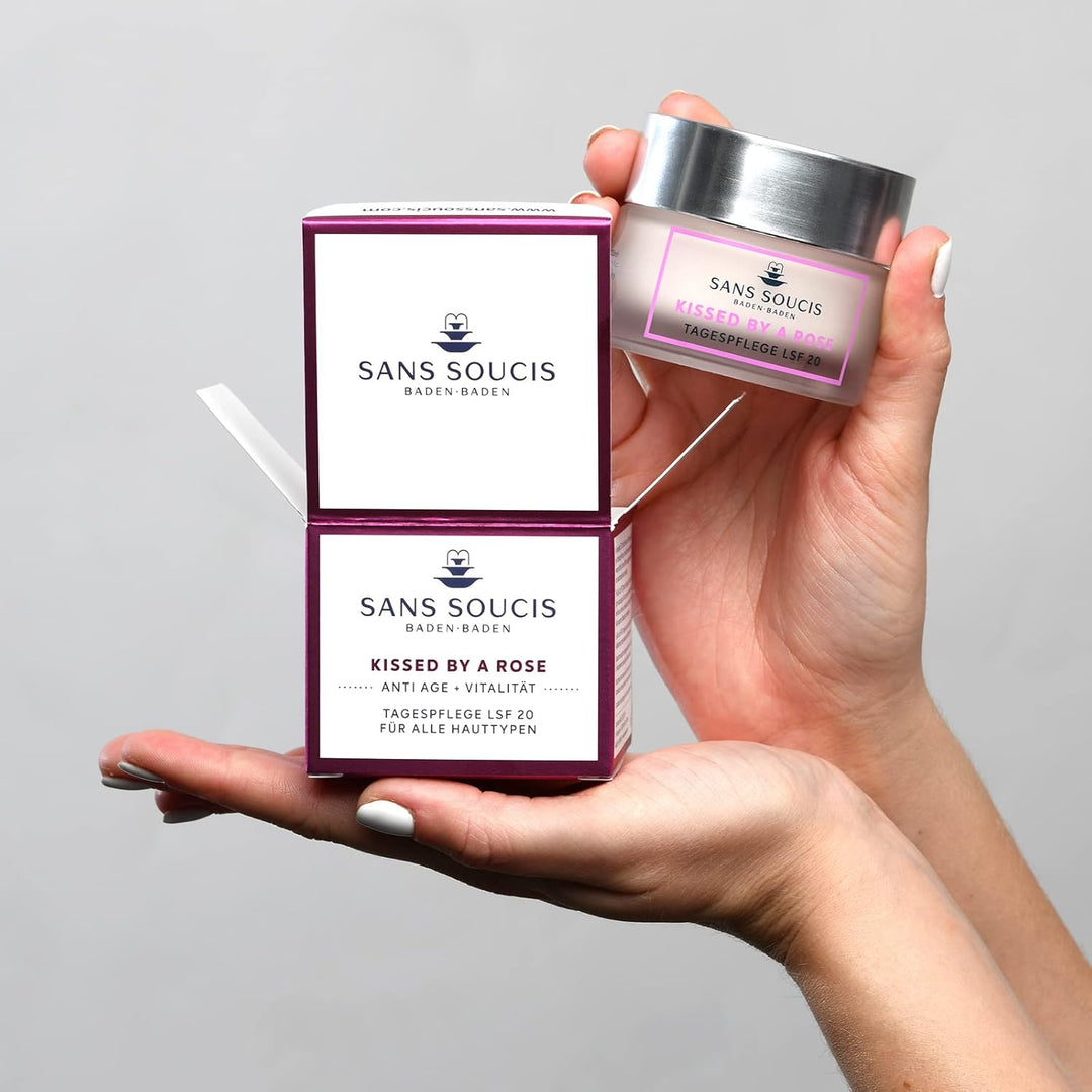 Sans Soucis Anti Aging Tagescreme LSF 20 – Tagespflege mit UV-Schutz Hautpflege für Gesicht mit Rose