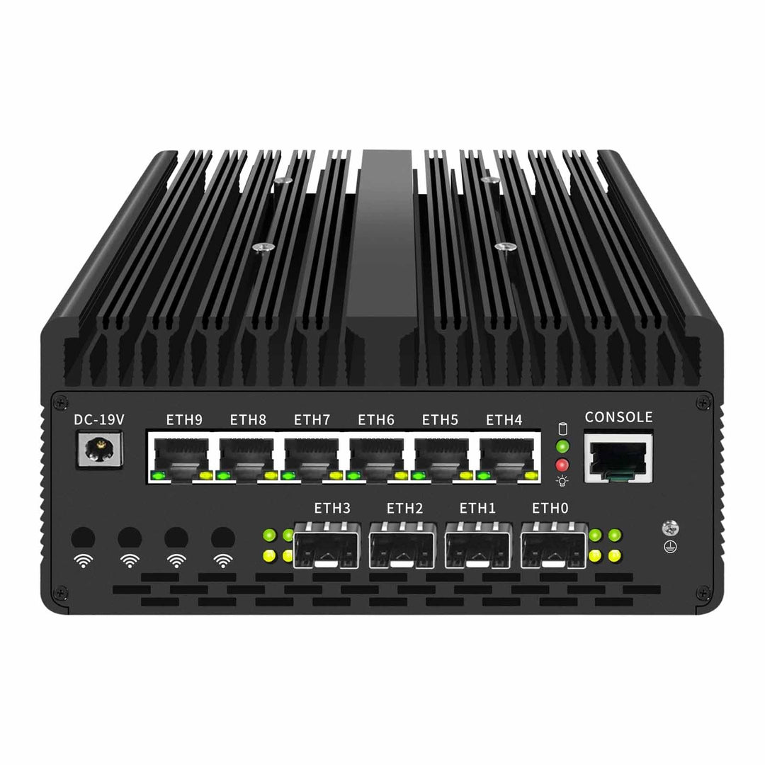 Ultra 9 185H Firewall Mini-PC 4X 2X 10G SFP 6 * 2,5G LAN vPro Thunderbolt 4 2xNVMe Home Lab Server U