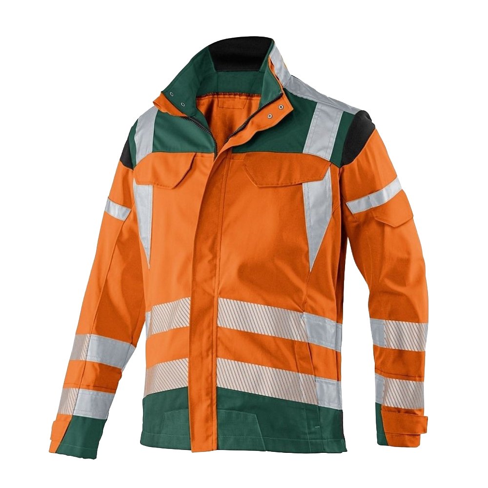 Kübler 12078340-3765-24 Jacke Reflectiq PSA 2, Warnorange/Moosgrün, Grösse 24 Warnorange/Moosgrün Gr