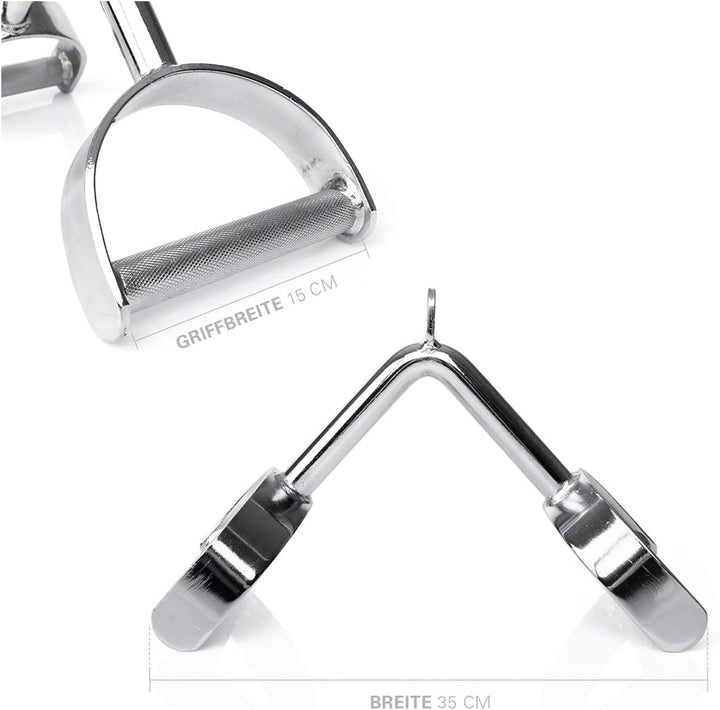Sport-Tec Latzugstange Trizepsstange Verschiedene Ausführungen Chrom Trizepszug Hufgriff, V-Form, Tr