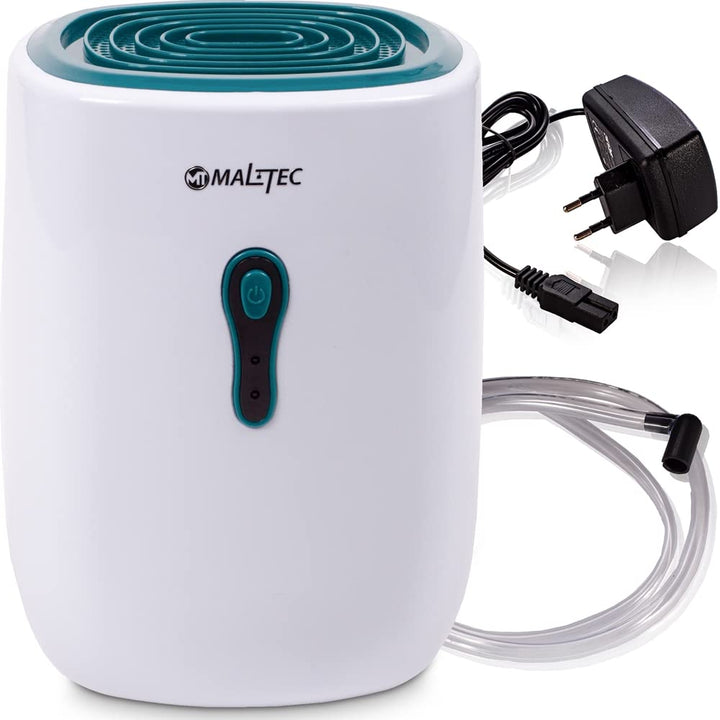 MalTec Luftentfeuchter DH-800 | 800ml Tank | Tragbarer Lufttrockner | gegen Feuchtigkeit Schmutz & S