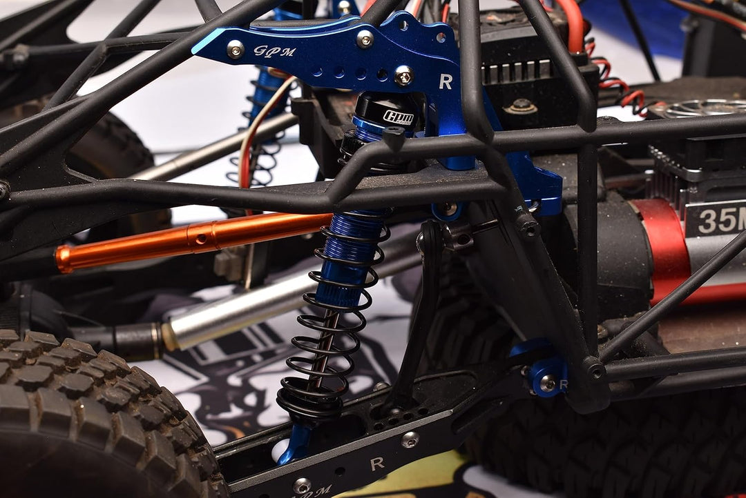 GPM Aluminium 6061-T6 Rear Adjustable Spring Dampers (122mm) for Losi 1/10 Rock Rey 4WD Rock Racer L