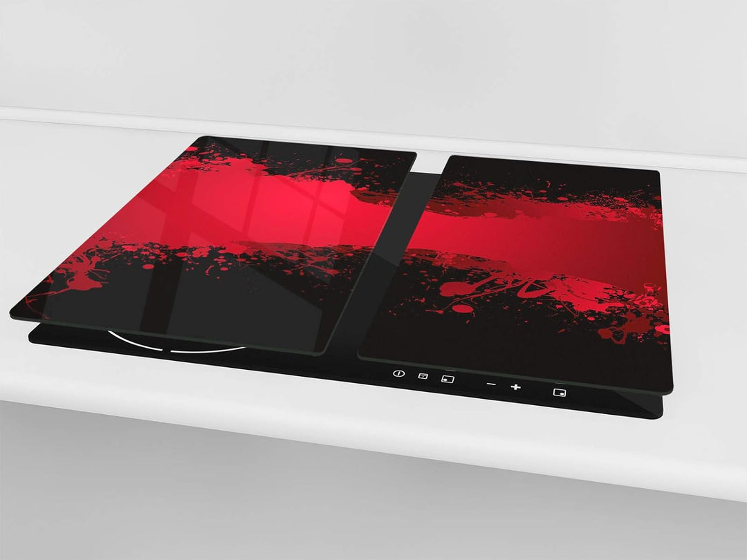 Schneidbrett aus Hartglas und schützende Arbeitsoberfläche – Schneideplatten SINGLE mit 60 x 52 cm u