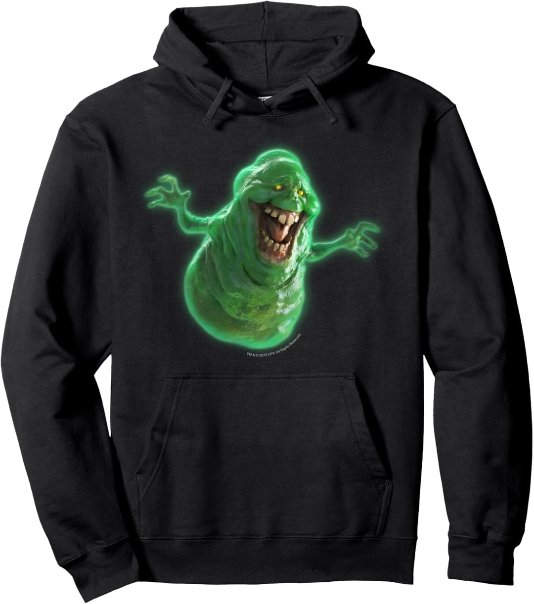Ghostbusters Slimer Large Face Portrait Pullover Hoodie