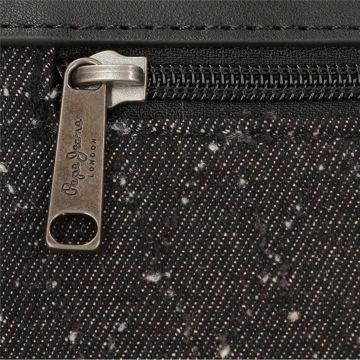 Pepe Jeans Daila Geldbörse schwarz Baumwolle, Polyester und PU. Brieftasche mit Reissverschluss, Bri