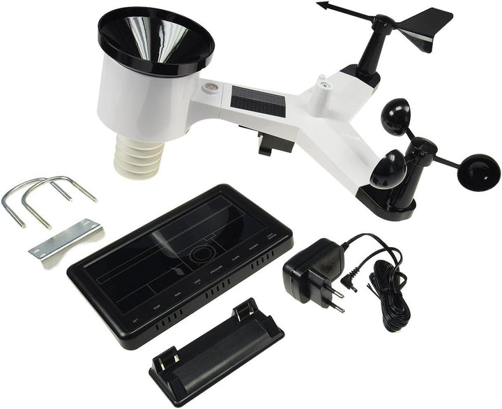 ChiliTec WLAN Wetterstation 12in1 - Temperaturanzeige Innen & Aussen mit Display, Smart App, Wetterr