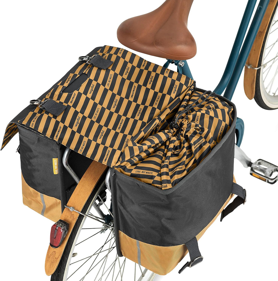 doppelpacktasche 40 Liter Polyethylen grau/gelb