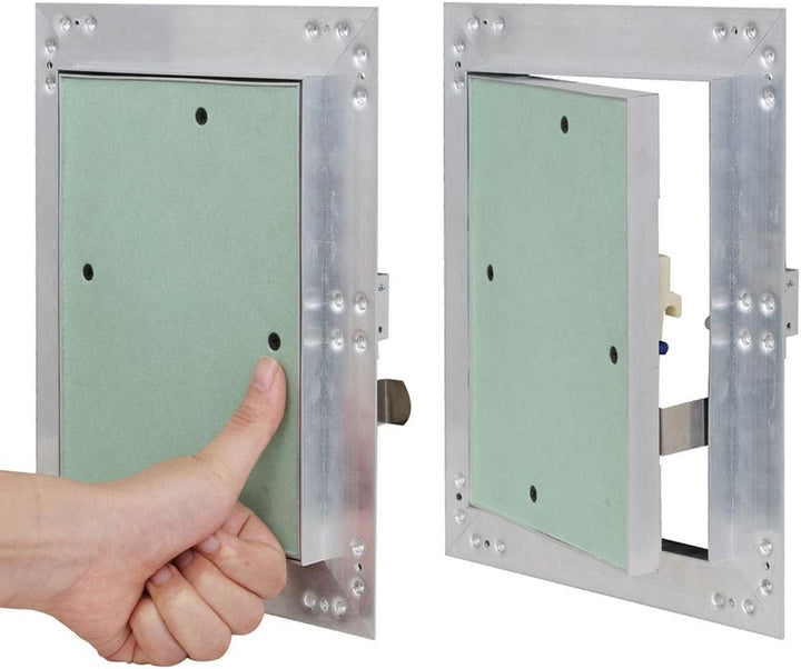 Revisionsklappe Revisionstür Aluminium-Rahmen Gipskarton Revisionstür 50x50 cm V2Aox