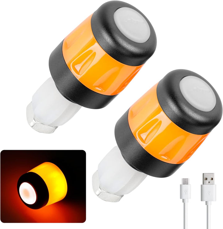 Fututech LED-Lenkerleuchte, wasserdicht, für Elektroroller, Lenkerstopfen für Xiaomi, Blinker, wiede