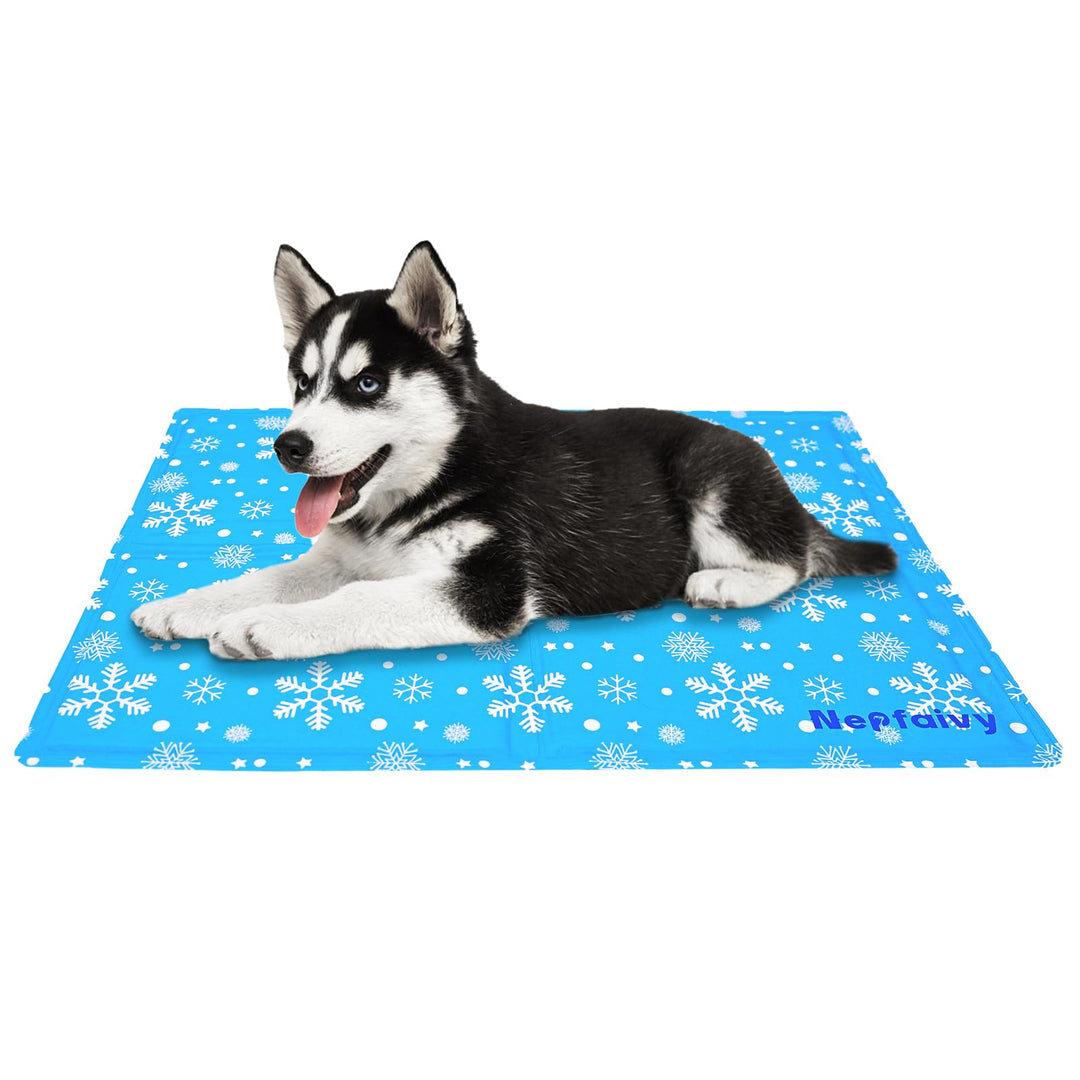 Nepfaivy Kühlmatte Kühldecke für Hund und Katze - Hunde Kühlmatte Selbstkühlend mit Ungiftiges Gel,