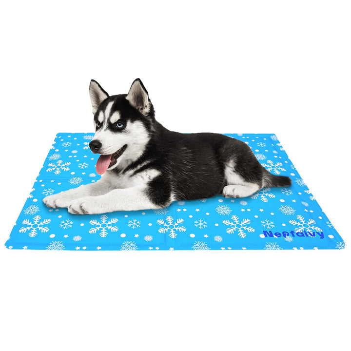Nepfaivy Kühlmatte Kühldecke für Hund und Katze - Hunde Kühlmatte Selbstkühlend mit Ungiftiges Gel,
