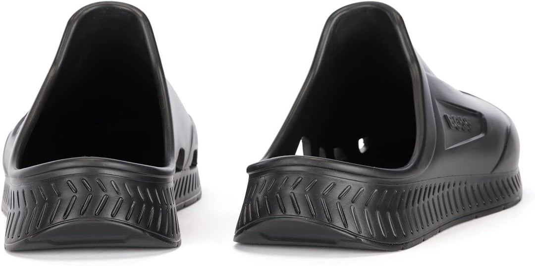 BOSS Herren Titanium-R Slid Gummierte Slipper mit Logo-Prägung Grösse 41 EU Black7, 41 EU Black7