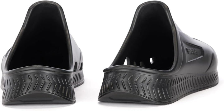 BOSS Herren Titanium-R Slid Gummierte Slipper mit Logo-Prägung Grösse 41 EU Black7, 41 EU Black7