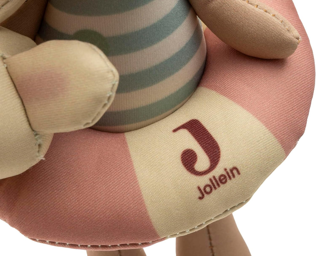 Jollein Badepuppe Baby – Kangaroots – Schwimmende Badewanne Puppe mit Abnehmbarem Schwimmring – Spie