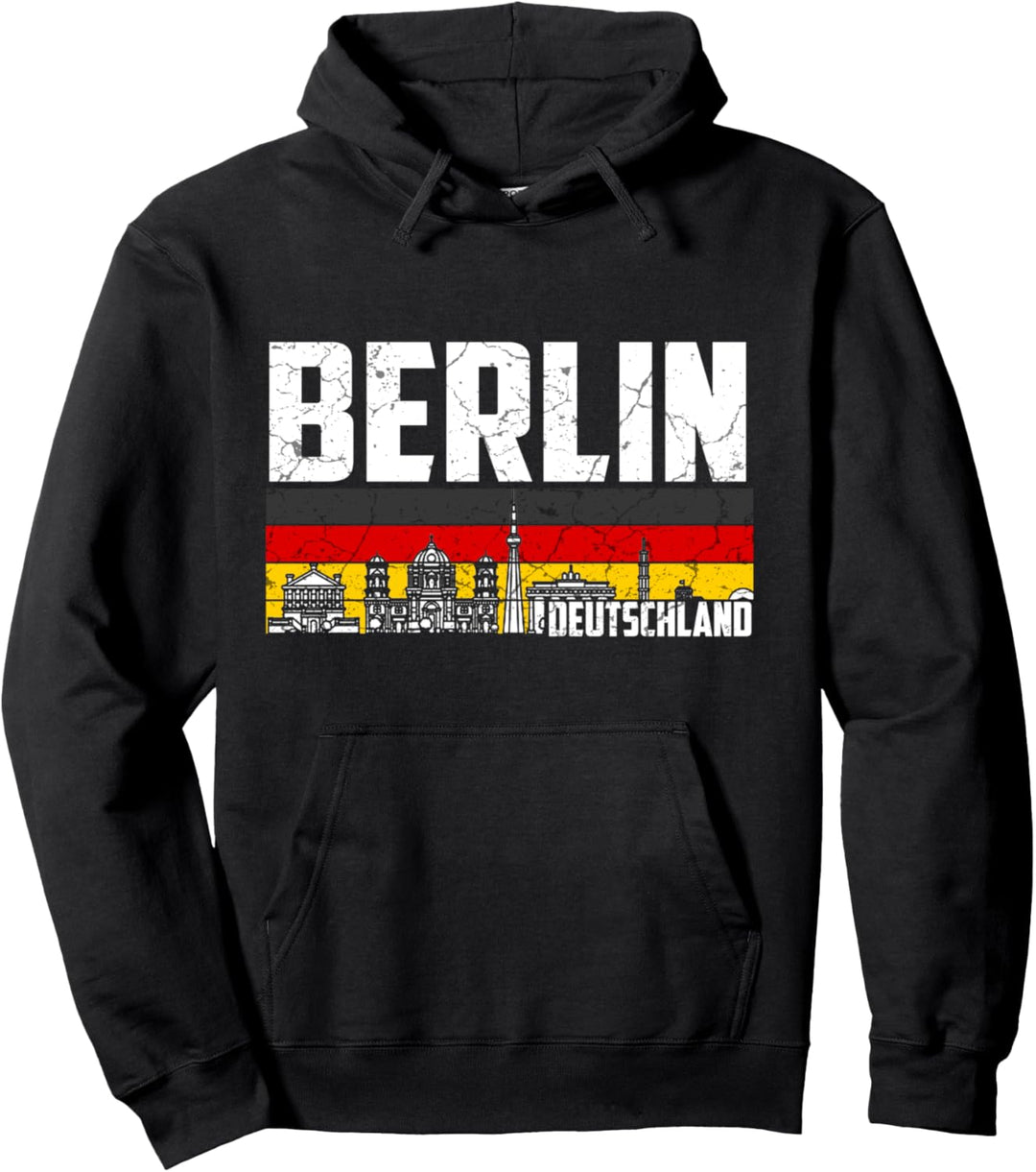 Mein Berlin Skyline Deutschland Heimat Stadt Pullover Hoodie