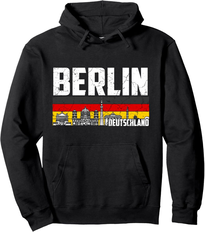 Mein Berlin Skyline Deutschland Heimat Stadt Pullover Hoodie