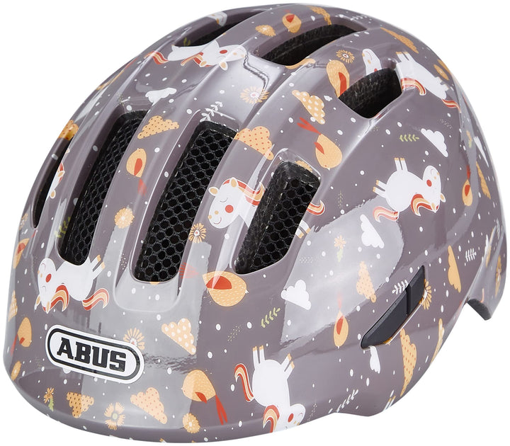 ABUS Kinderhelm Smiley 3.0 - Fahrradhelm mit tiefer Passform, kindergerechten Designs & Platz für ei