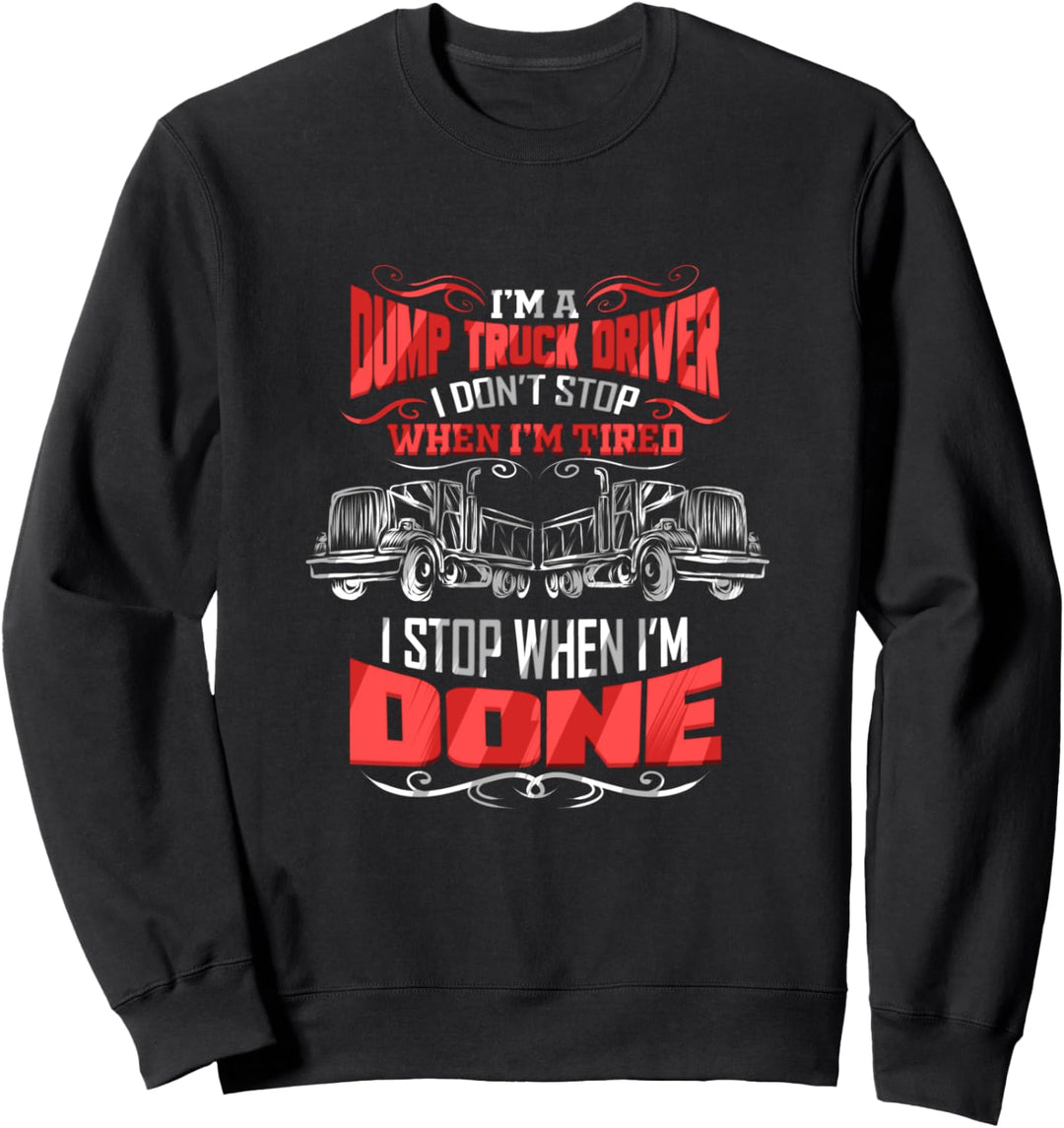 Müllmann Dump Truck Müllabfuhr Müllwagen Baustelle Sweatshirt