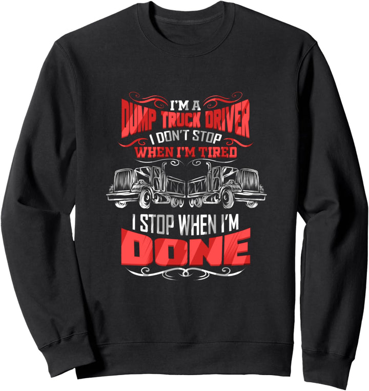 Müllmann Dump Truck Müllabfuhr Müllwagen Baustelle Sweatshirt