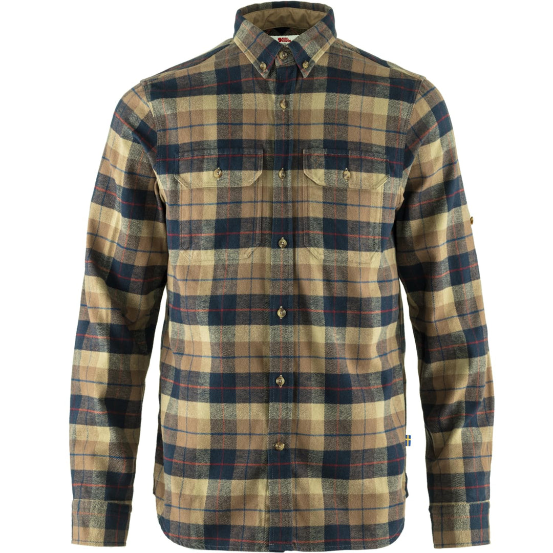 Fjällräven Herren Flanellhemd Sarek Heavy S Dark Sand, S Dark Sand