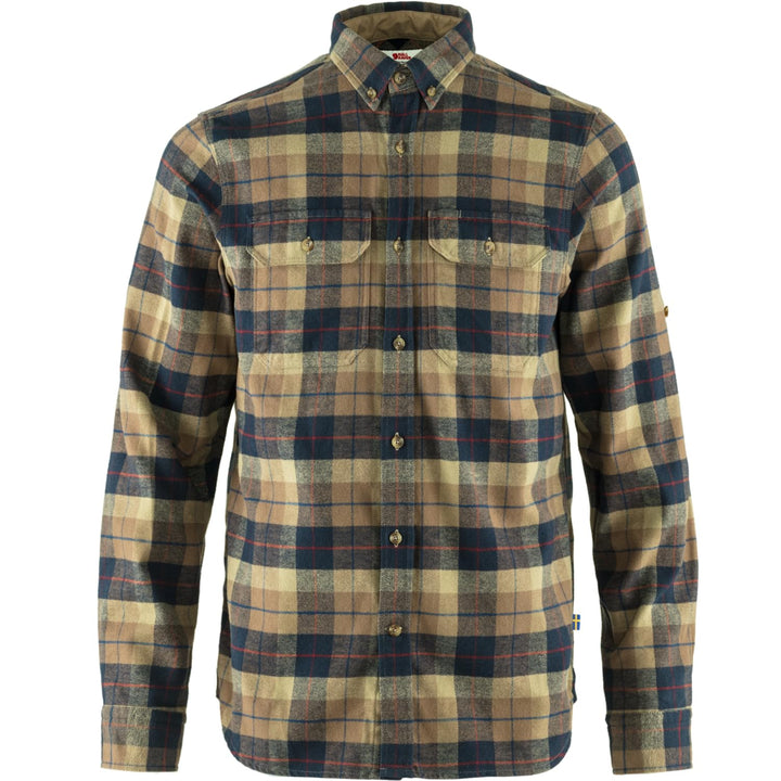 Fjällräven Herren Flanellhemd Sarek Heavy S Dark Sand, S Dark Sand