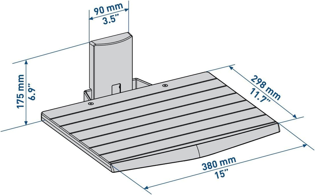Meliconi TV-Halterung Ripiano Av Shelf Nero