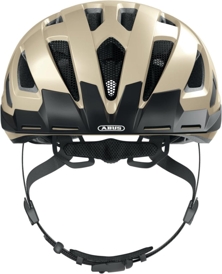 ABUS Stadthelm Urban-I 3.0 - Fahrradhelm mit Rücklicht, Schirm und Magnetverschluss - für Damen und